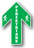 Durastripe Up Arrow Sign - PEDESTRIANS