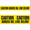 PrimeGuard Utility Grade CAUTION OIL LINE Tape