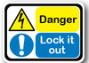 Durastripe Lock Out Tag - Danger Lock it out