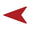 LiteMark Removable Vinyl Flying V Arrow Decal  - red