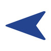 LiteMark Removable Vinyl Flying V Arrows Decal - blue
