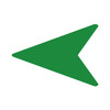 LiteMark Removable Vinyl Flying V Arrow Decal - green