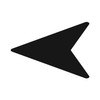 LiteMark Removable Vinyl Flying V Arrow Decal - black