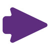LiteMark Removable 5 Inch Arrowheads - purple