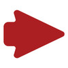 LiteMark Removable 5 Inch Arrowheads - red