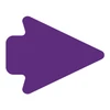 LiteMark Removable 5 Inch Arrowheads - purple
