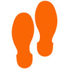 LiteMark Removable Vinyl Shoeprint - orange