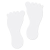 LiteMark Removable Vinyl Barefoot Footprint white