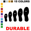 Durable Vinyl Floor Marking Footprint Shape Color Swatch Chart