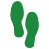 Green Durable floor marking footprints.