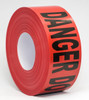4422/0422 - Cleanroom Barrier Tape | "DANGER DO NOT ENTER" Red Danger Printed | Plastic Core | No Adhesive | 3" Wide X 3 Mils Thick X 1000' Long