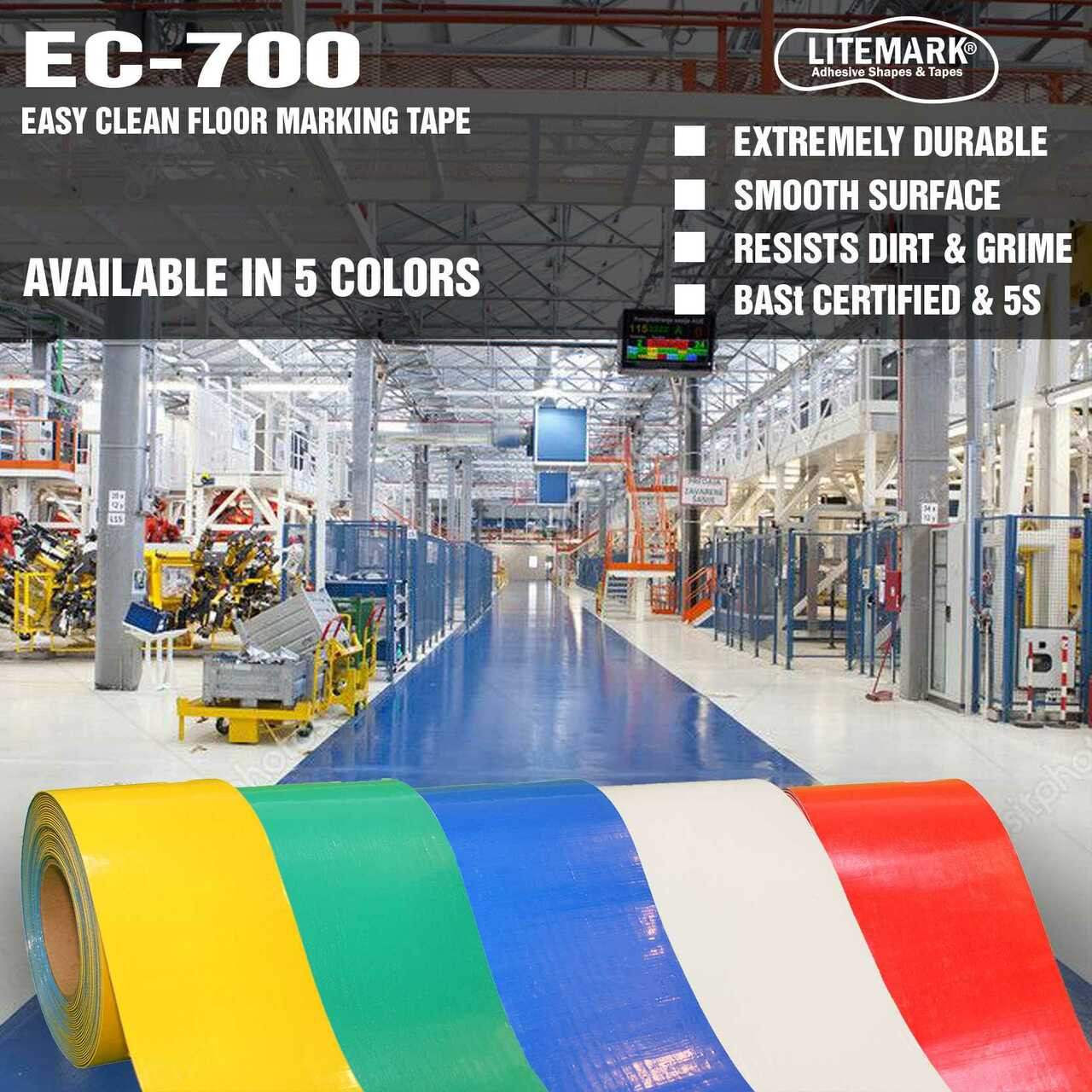 Heavy Duty Industrial Floor Marking Tape EC700
