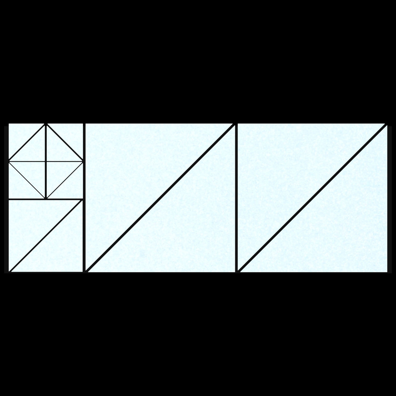 LiteMark Reflective Assorted Triangles white