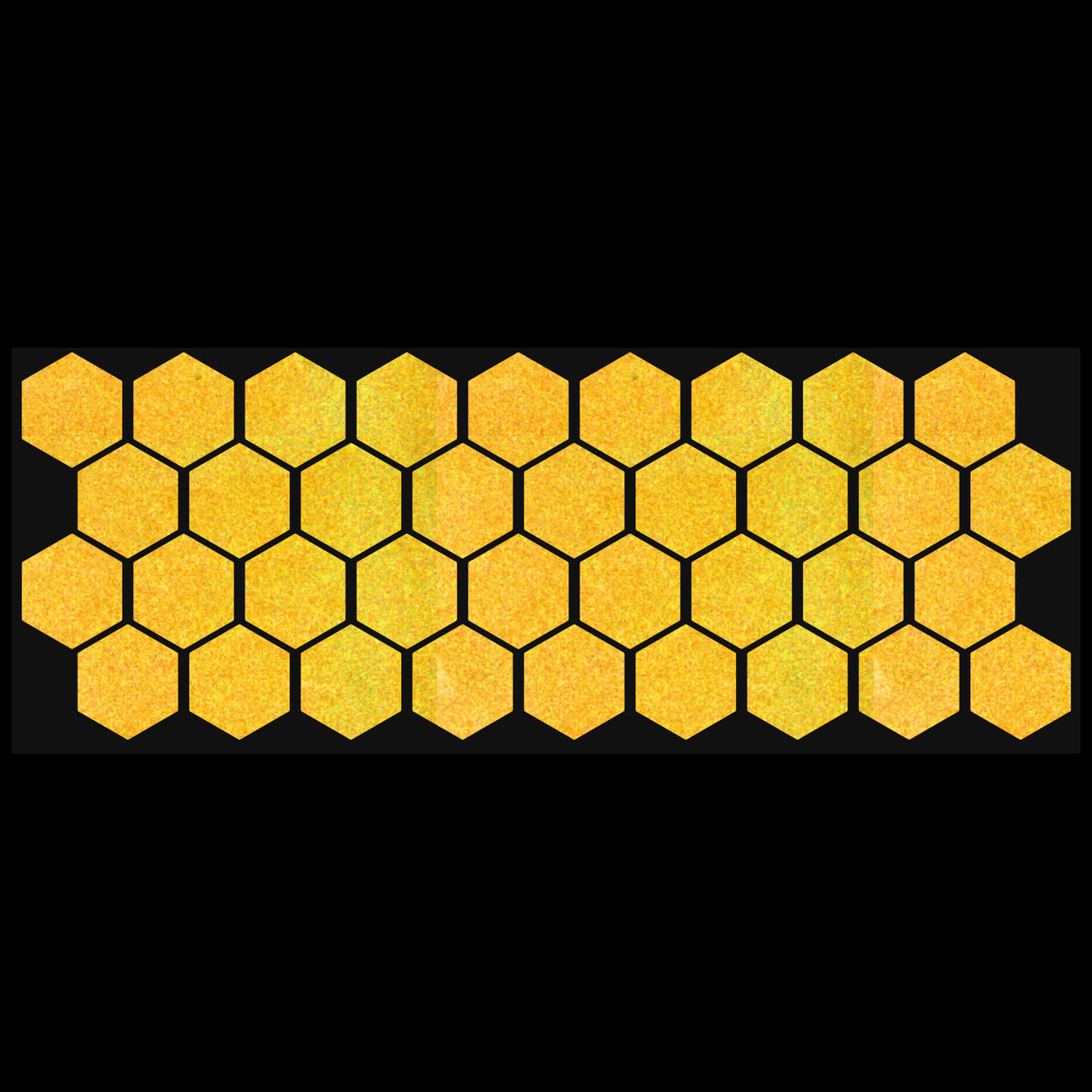 LiteMark Reflective Hexagons - lemon yellow