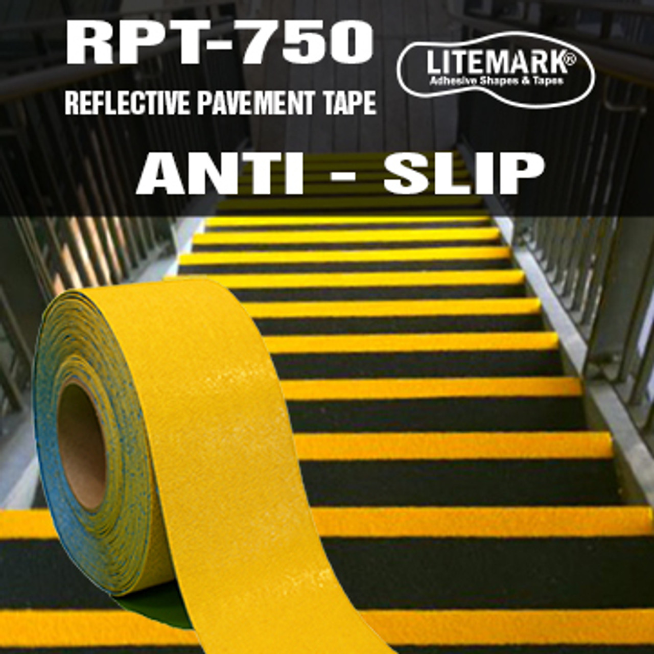 18' Roll RPT-750 Reflective High Durability Concrete and Pavement Marking Tape Litemark