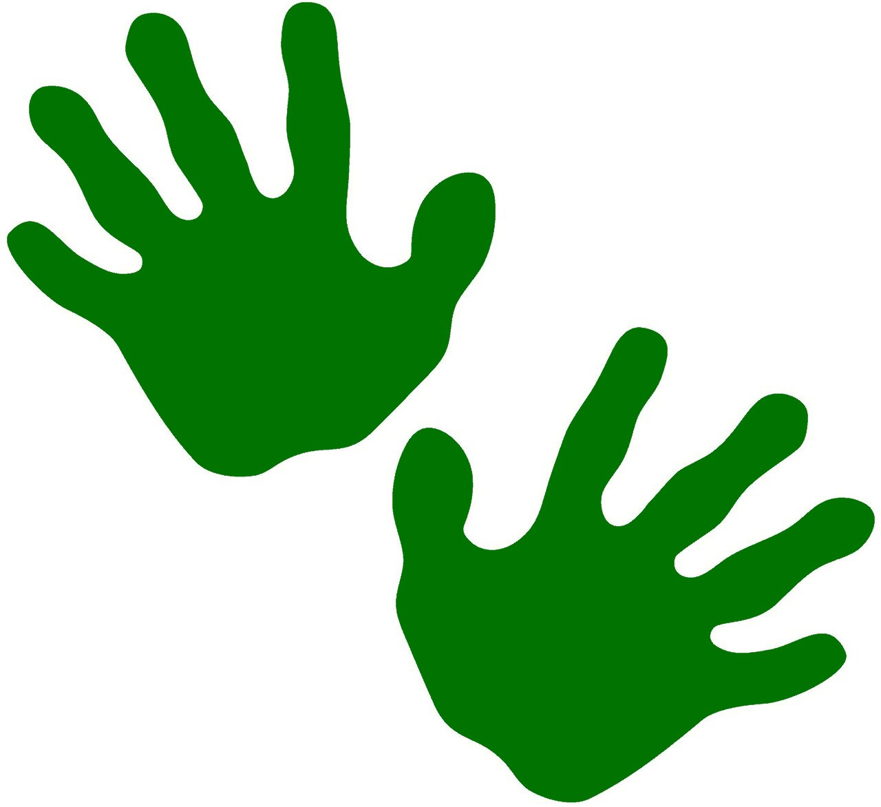 green hand print clip art