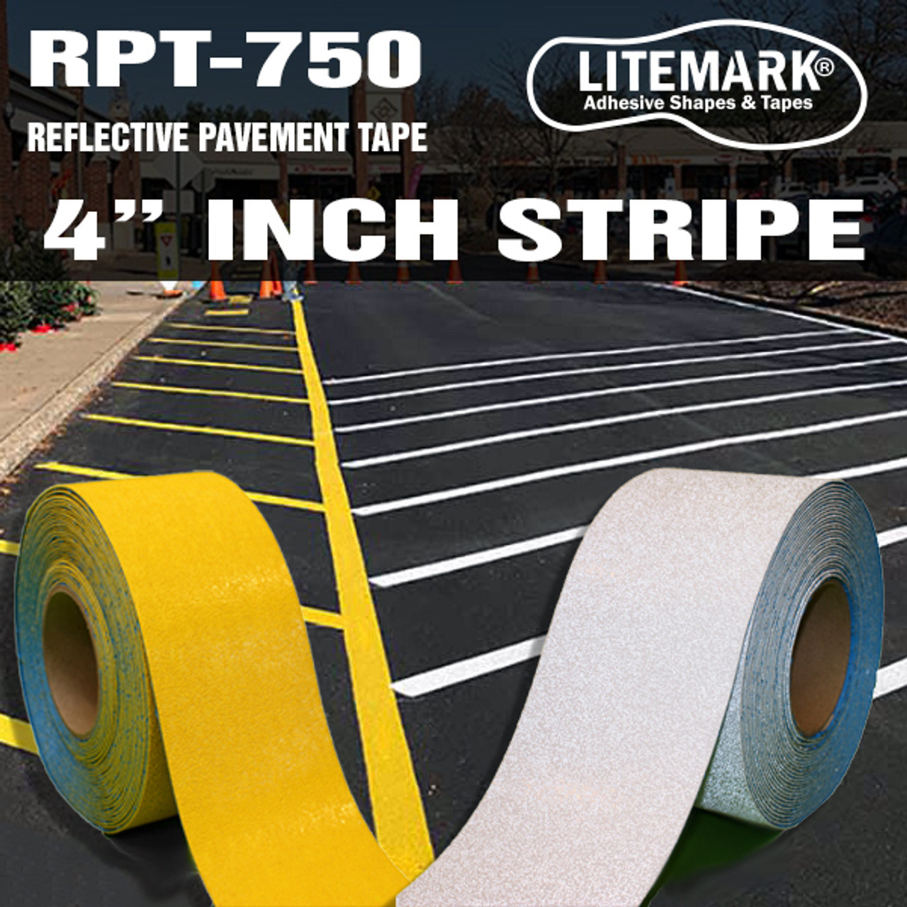 Orange RPT-750 Reflective High Durability Concrete and Pavement Marking Tape