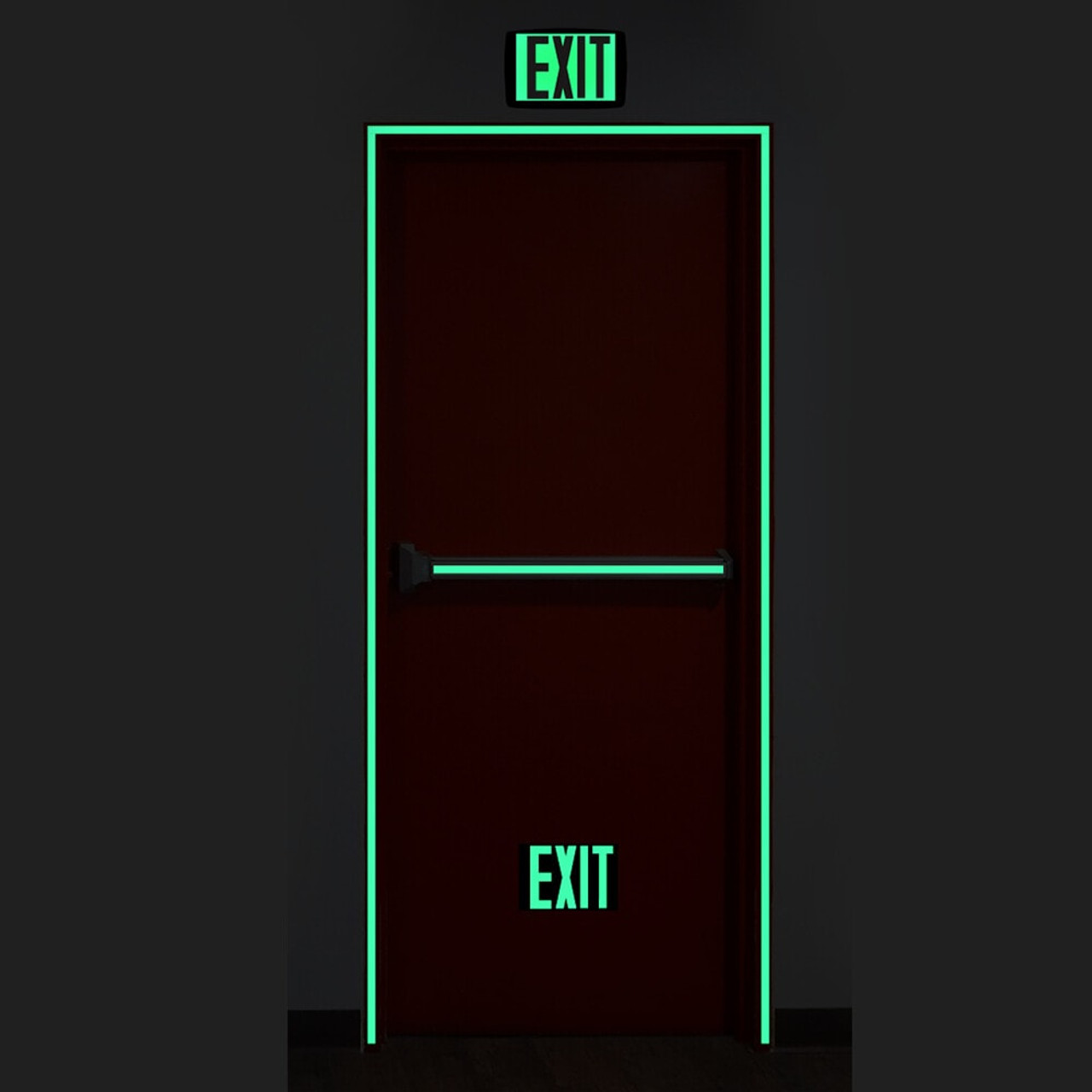 Glow-in-the-Dark Exit Door Kit Glow