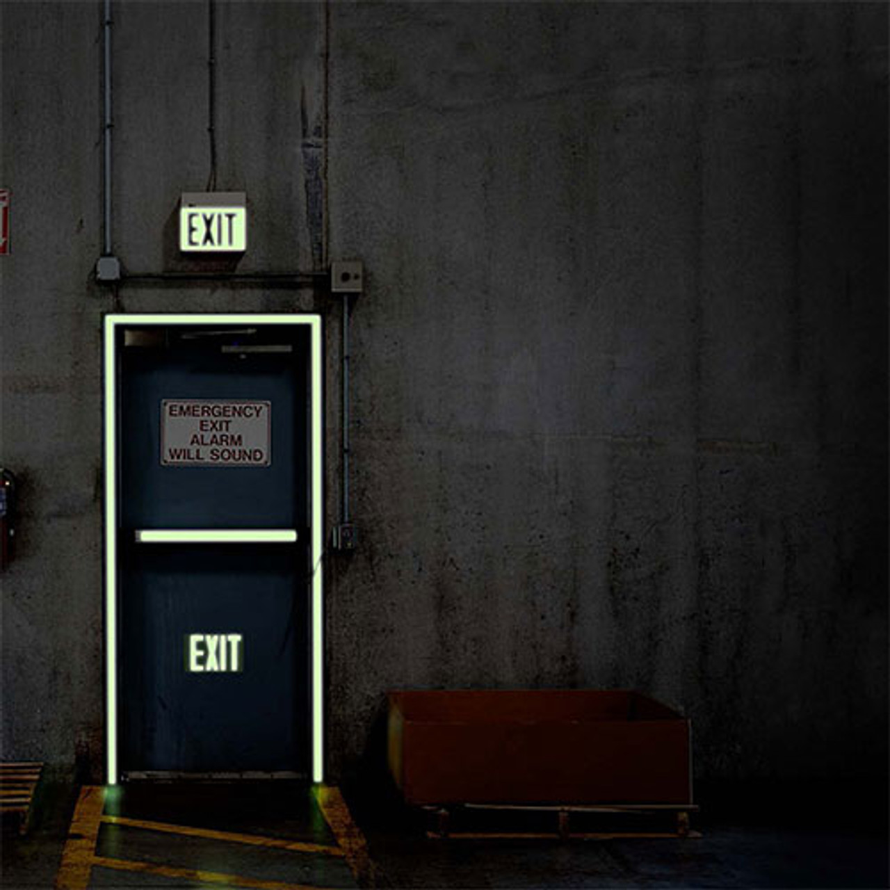 Glow-in-the-Dark Exit Door Kit Daytime