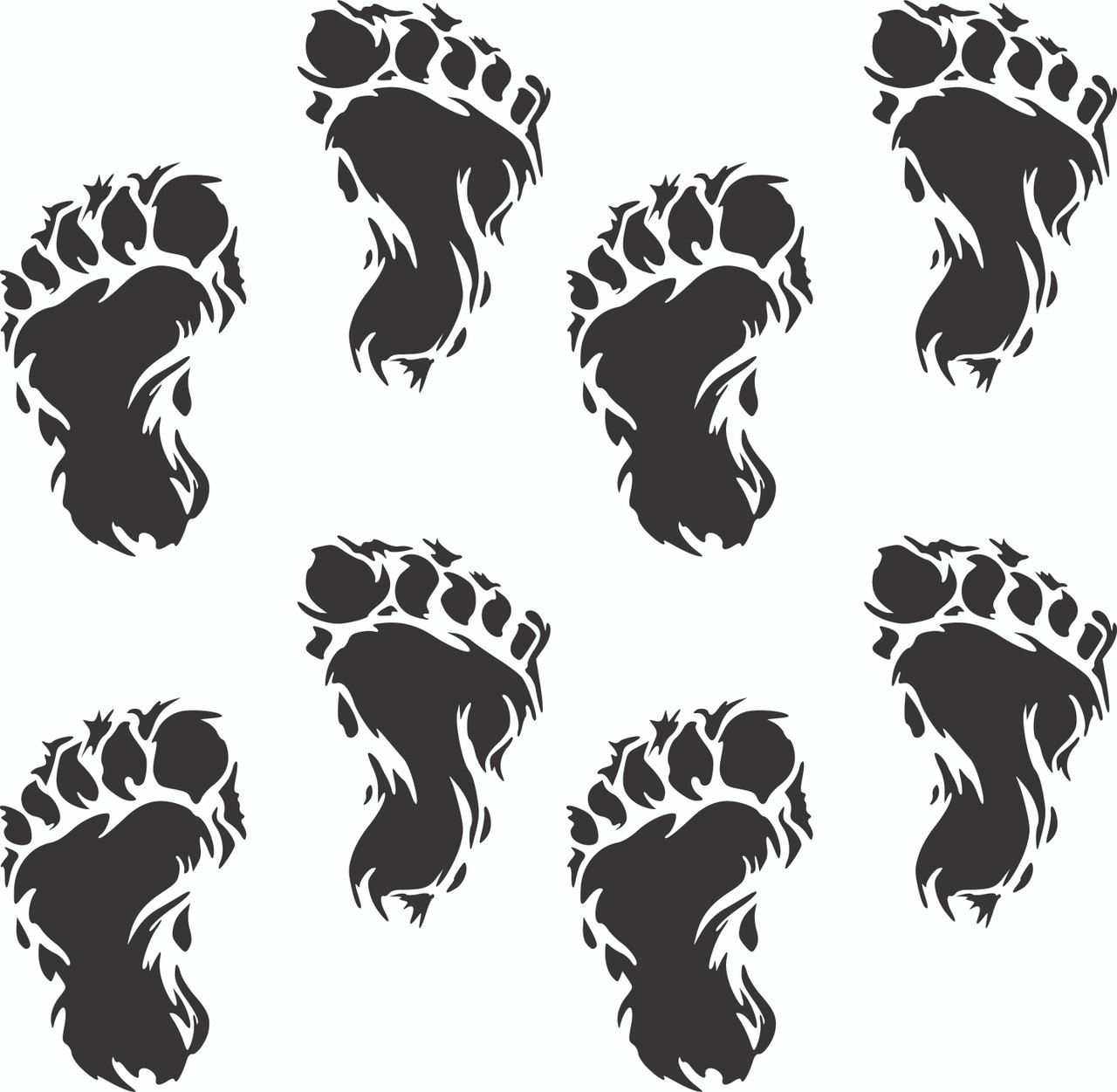 Bigfoot Prints main image pack of 8