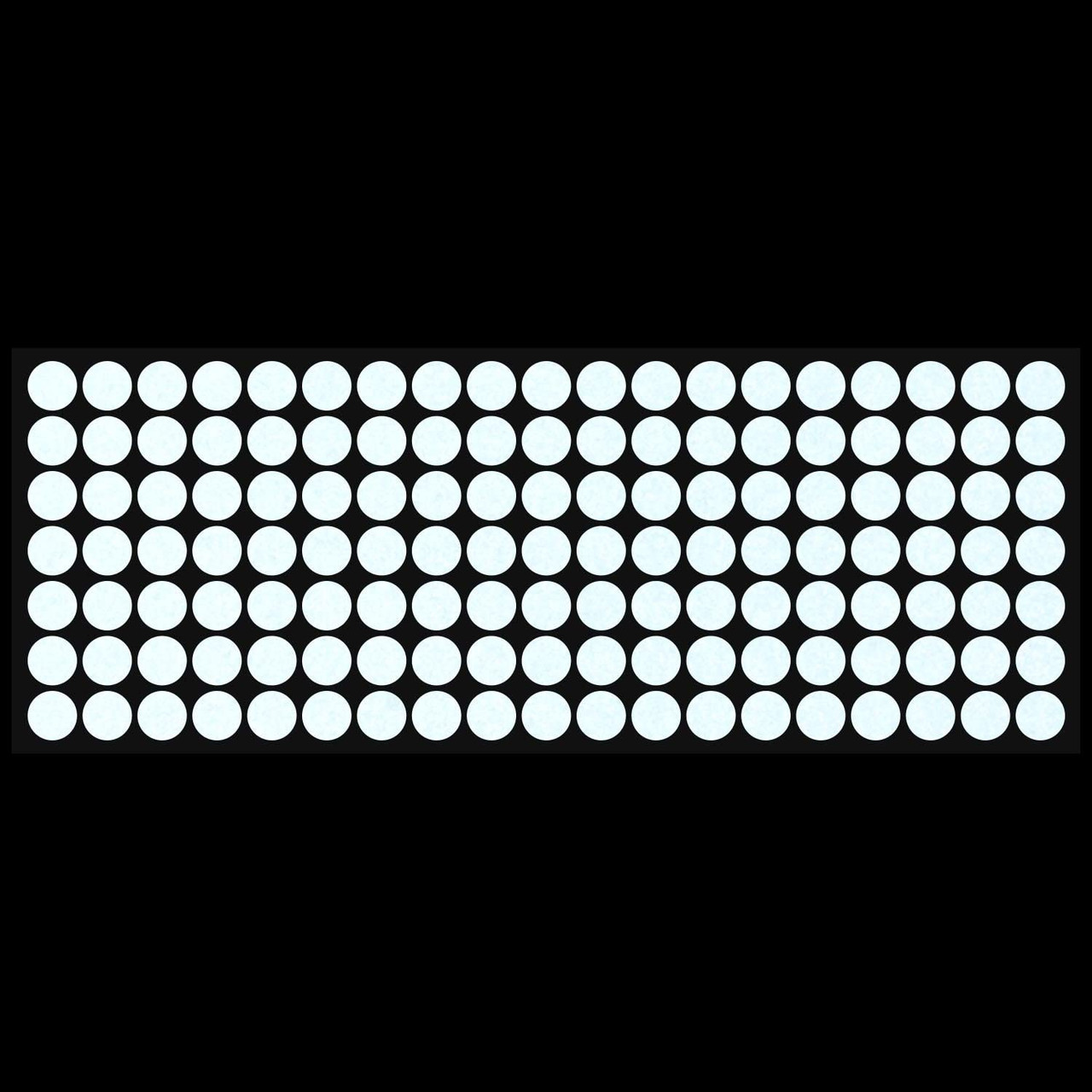 LiteMark 1/2 inch white reflective dots reflecting- Pack of 133