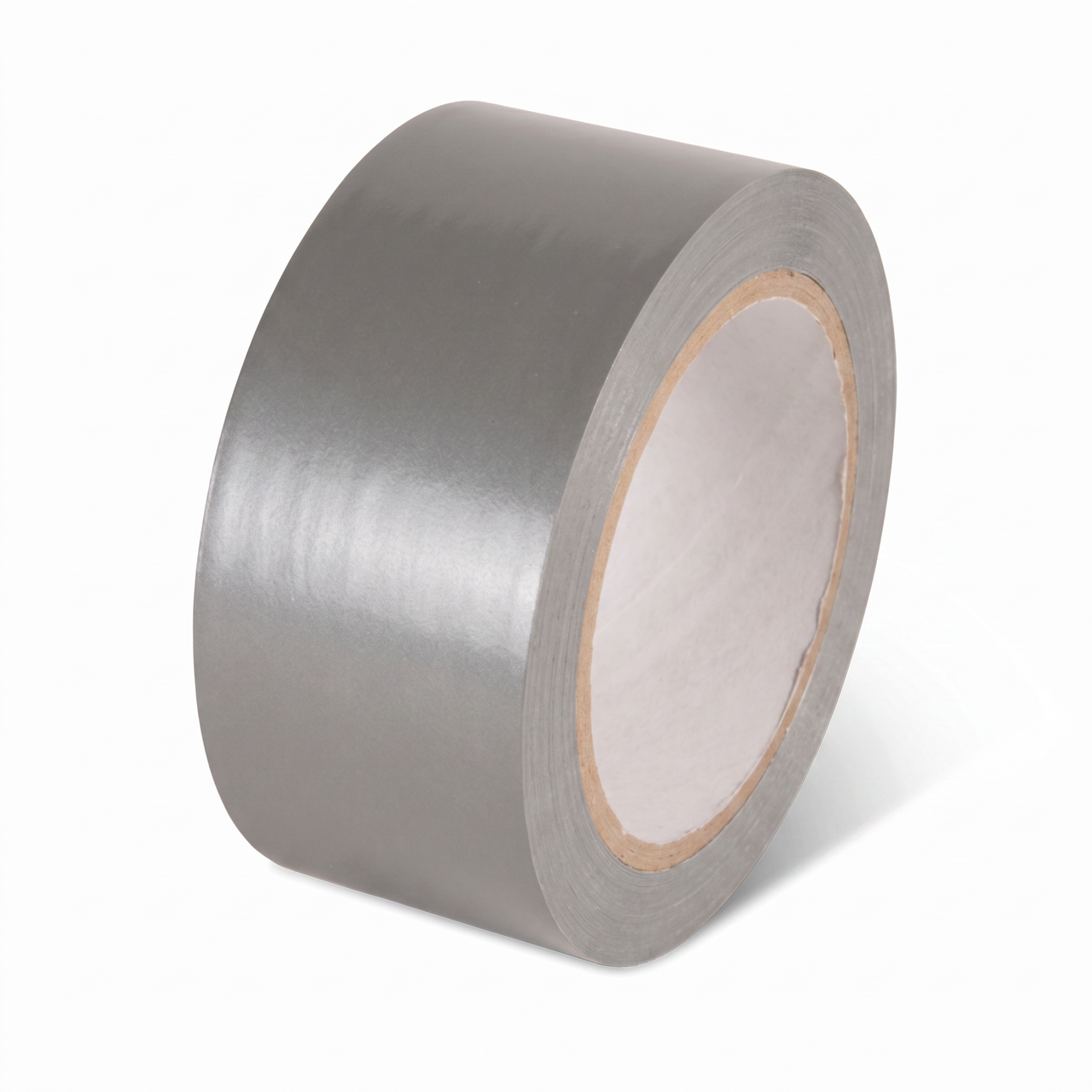 Grey economy vinyl floor marking tape single roll — 2 inch by 108 ft of neutral grey PVC vinyl tape