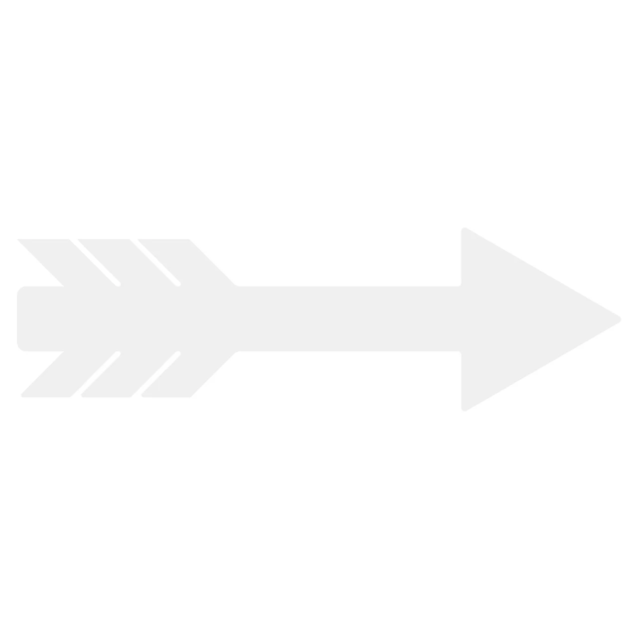 LiteMark Removable Vinyl Feather Arrows white