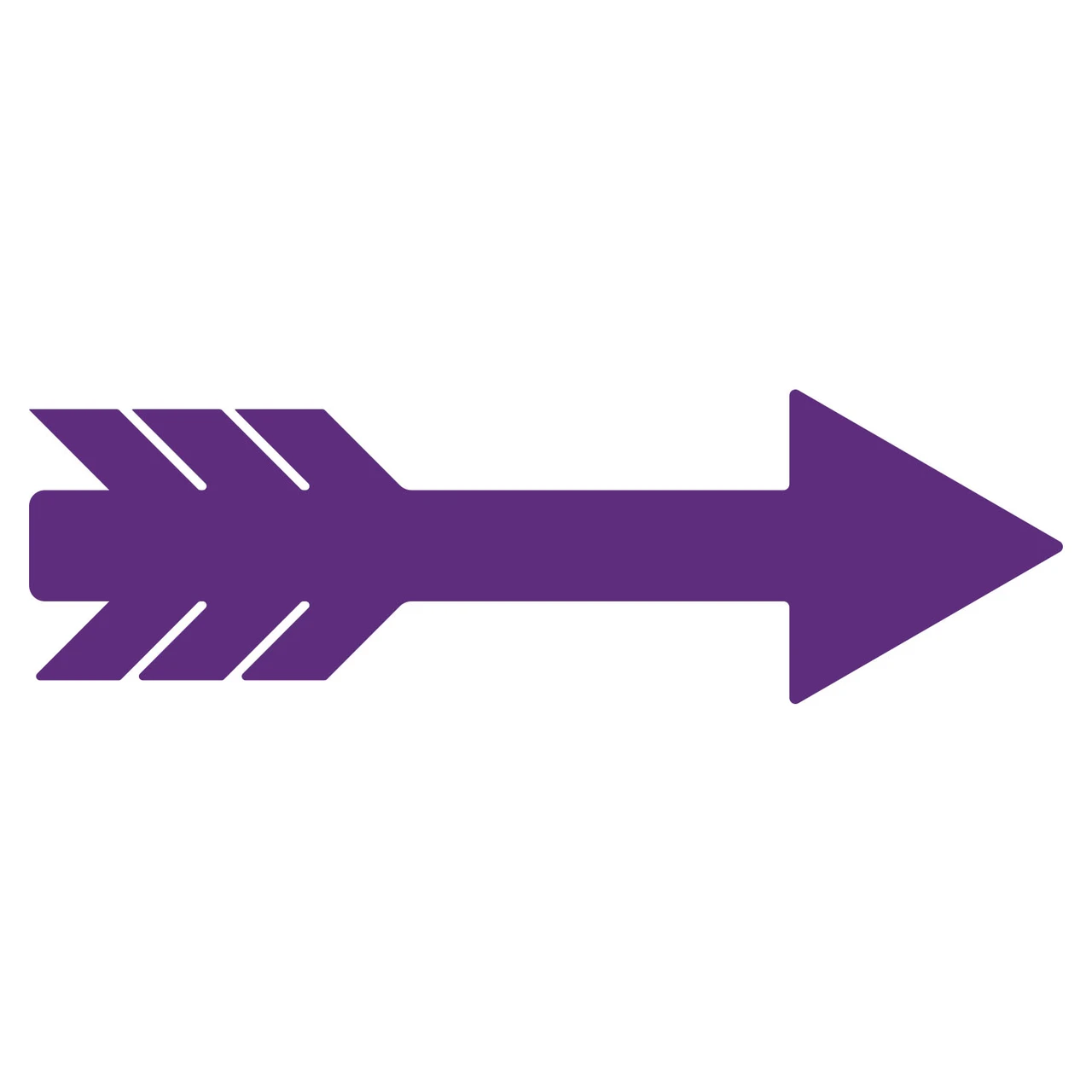 LiteMark Removable Vinyl Feather Arrows purple