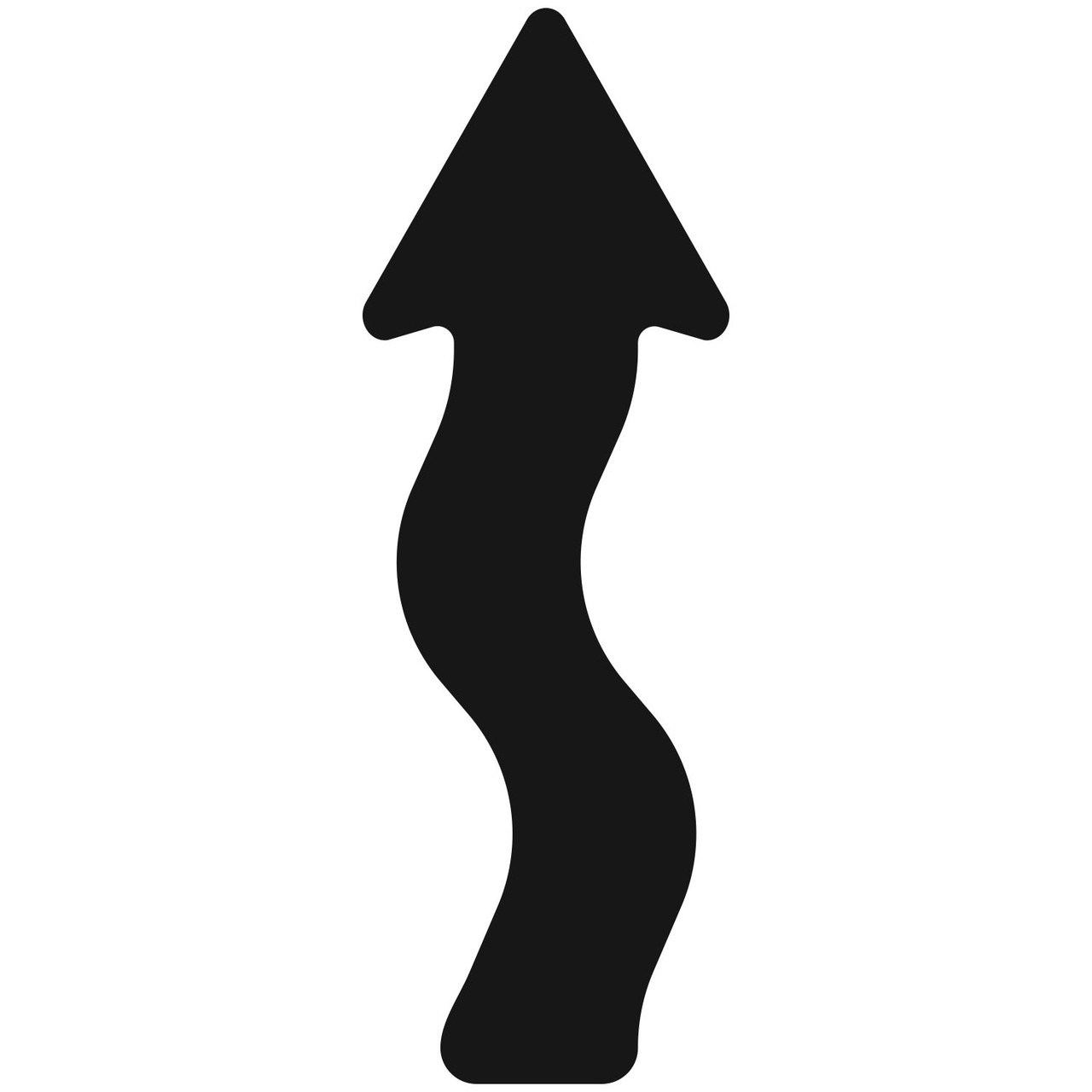 LiteMark Removable Curly Arrows - black