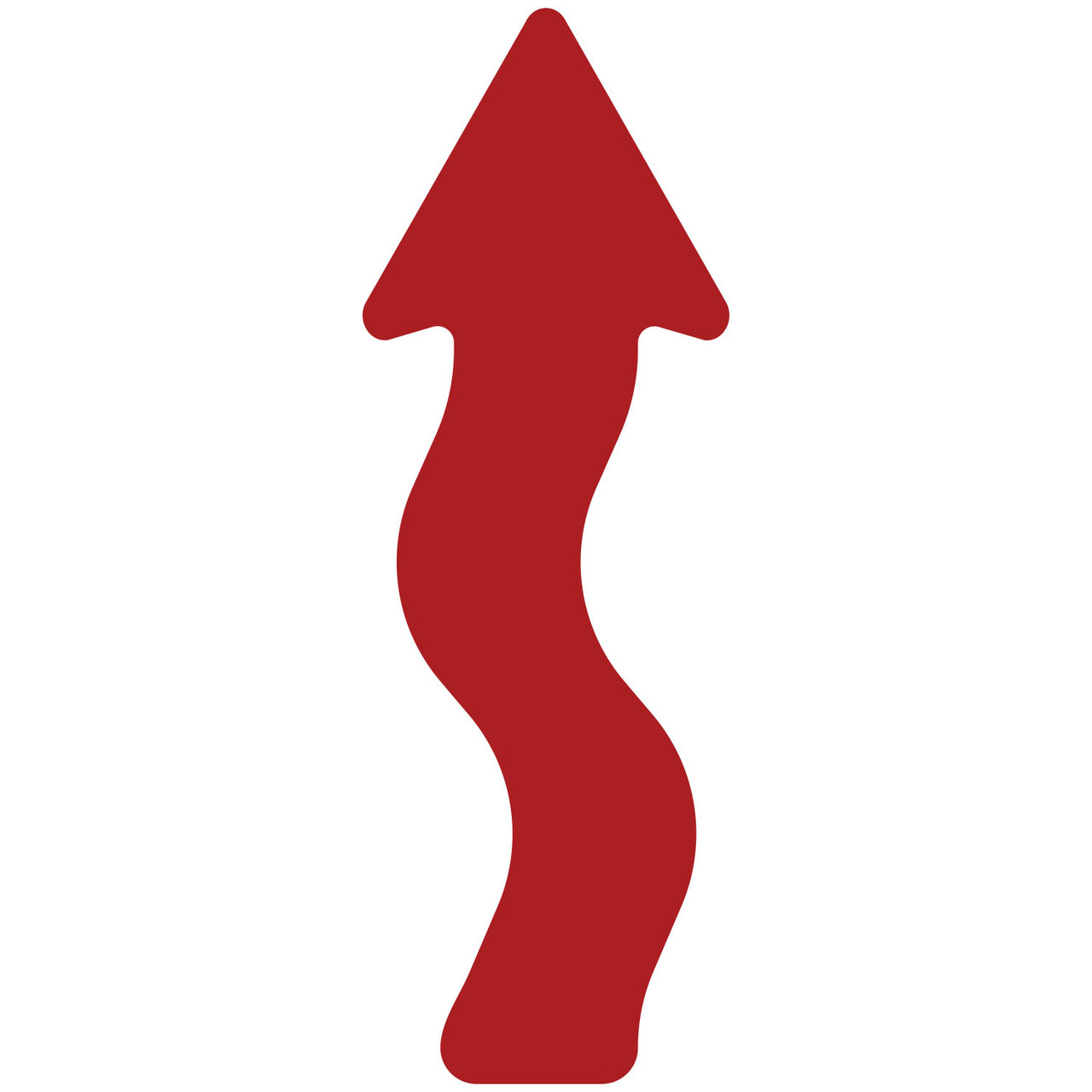 LiteMark Removable Curly Arrows - red