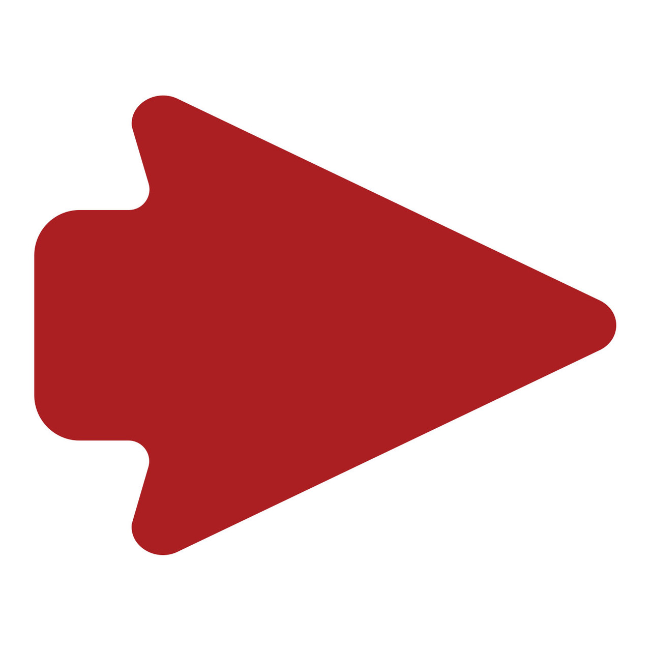 LiteMark Removable 5 Inch Arrowheads - red