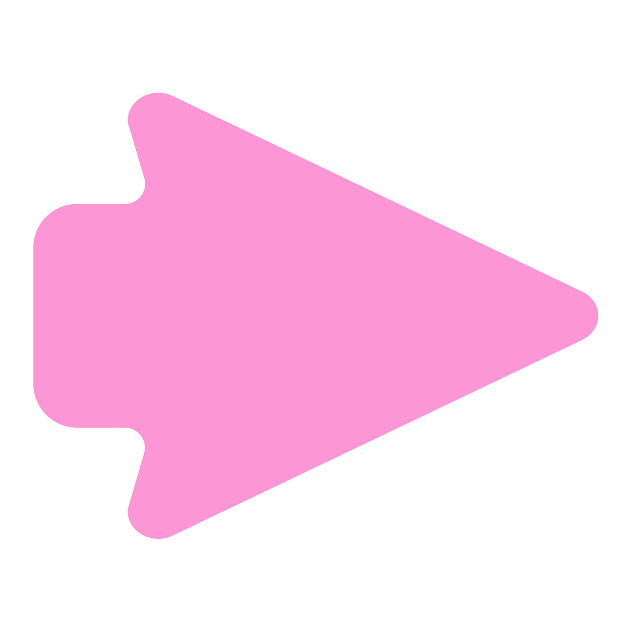 LiteMark Removable 5 Inch Arrowheads - pink