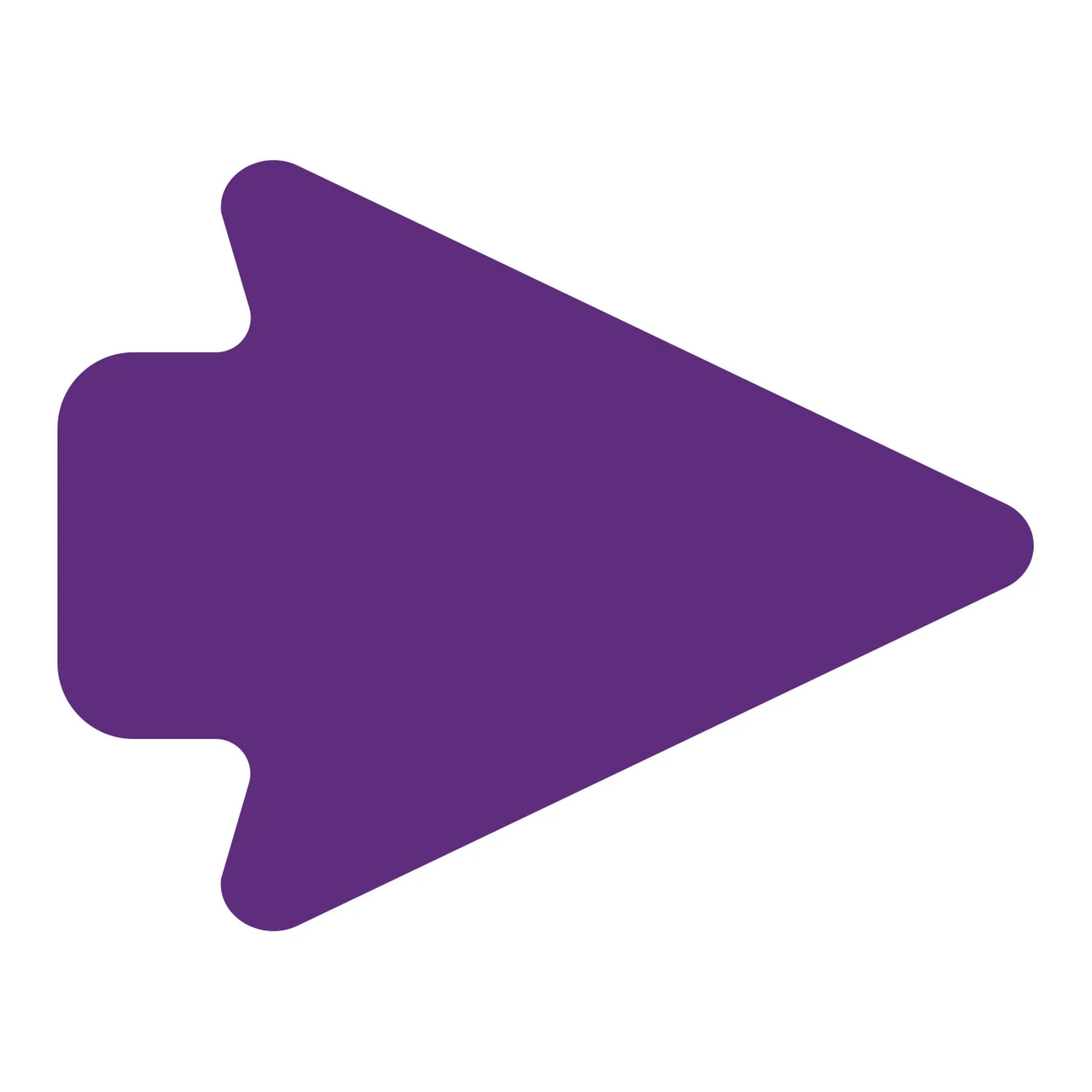 LiteMark Removable 5 Inch Arrowheads - purple