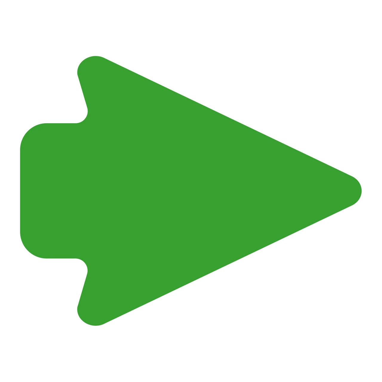 LiteMark Removable 5 Inch Arrowheads - green