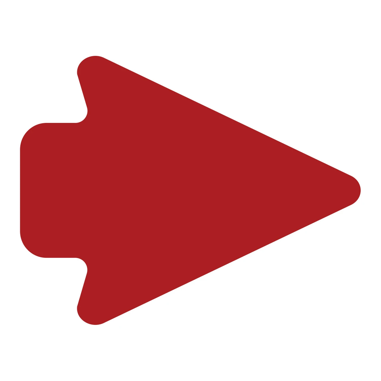 LiteMark Removable 5 Inch Arrowheads - red