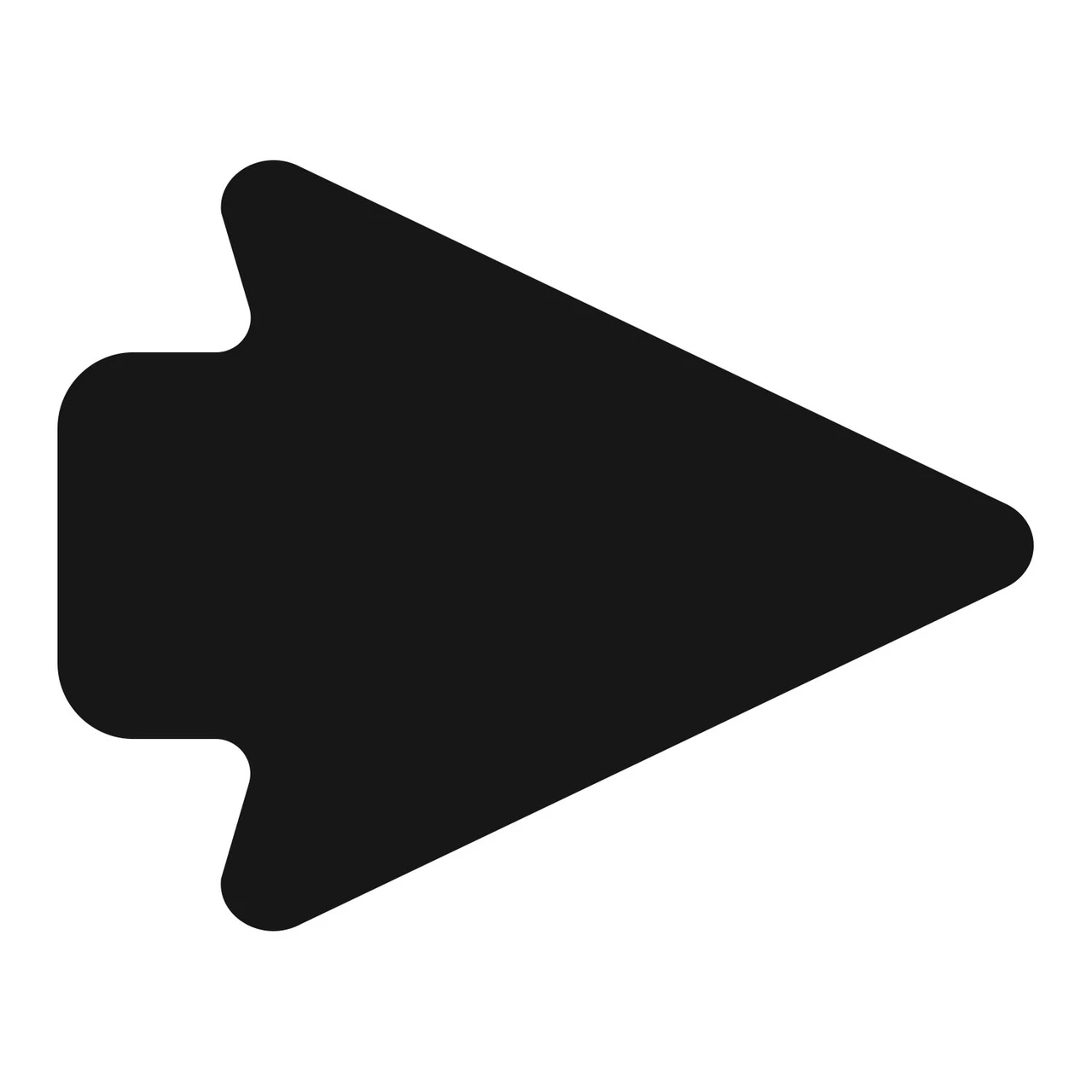 LiteMark Removable 5 Inch Arrowheads- black