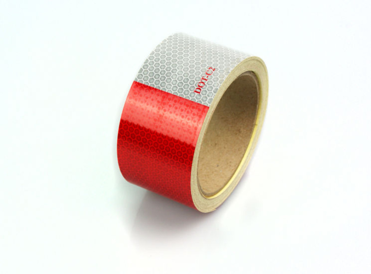 Reflective DOT-C2 Conspicuity Red/White Tape– 7 year durability (2