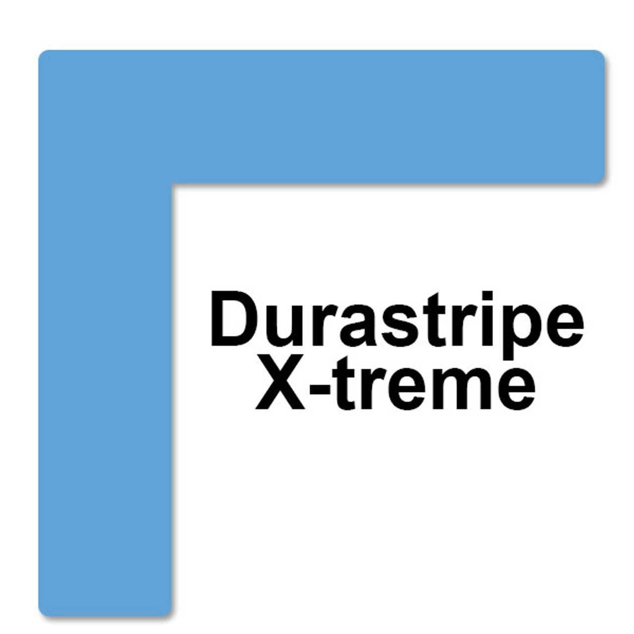 Durastripe Xtreme 90 Degree Angle - Rounded Corners - light blue