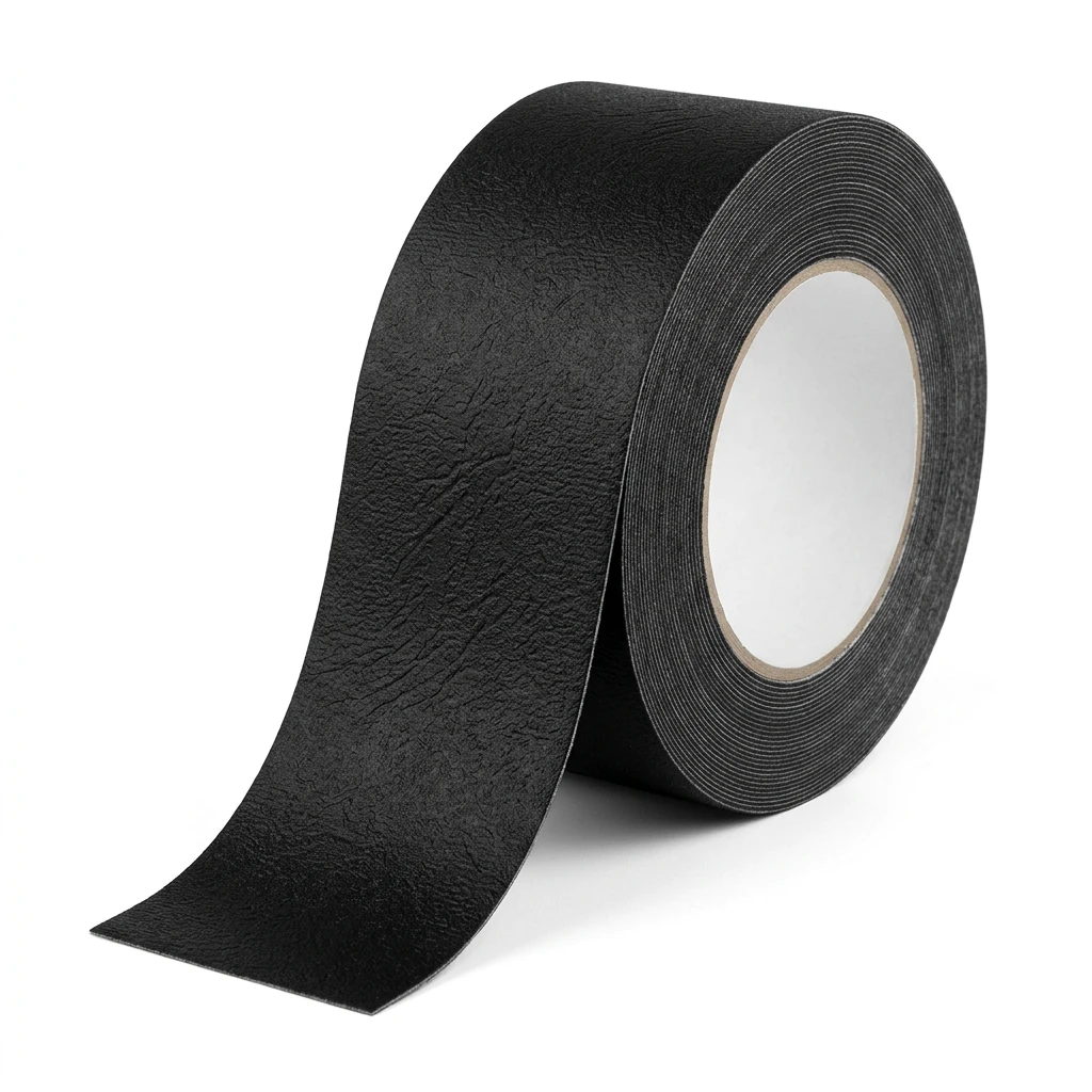 SafetyMark Coarse Resilient anti-slip tape - black roll, partially unrolled