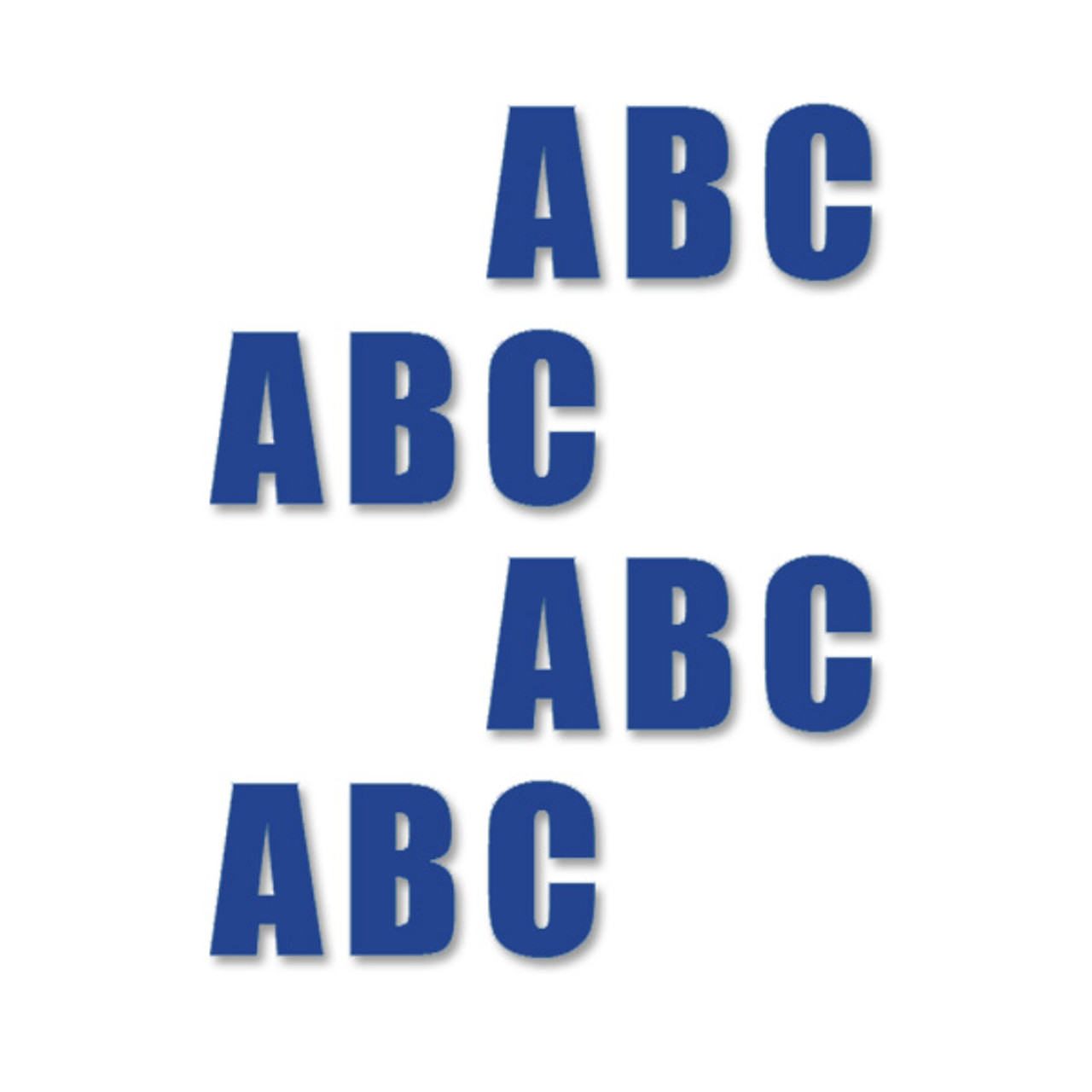 Durastripe Supreme V Floor Letters - blue