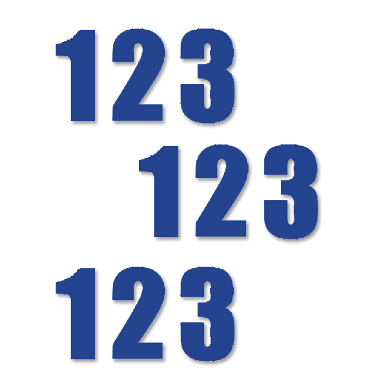 Durastripe Supreme V Floor Letters - blue