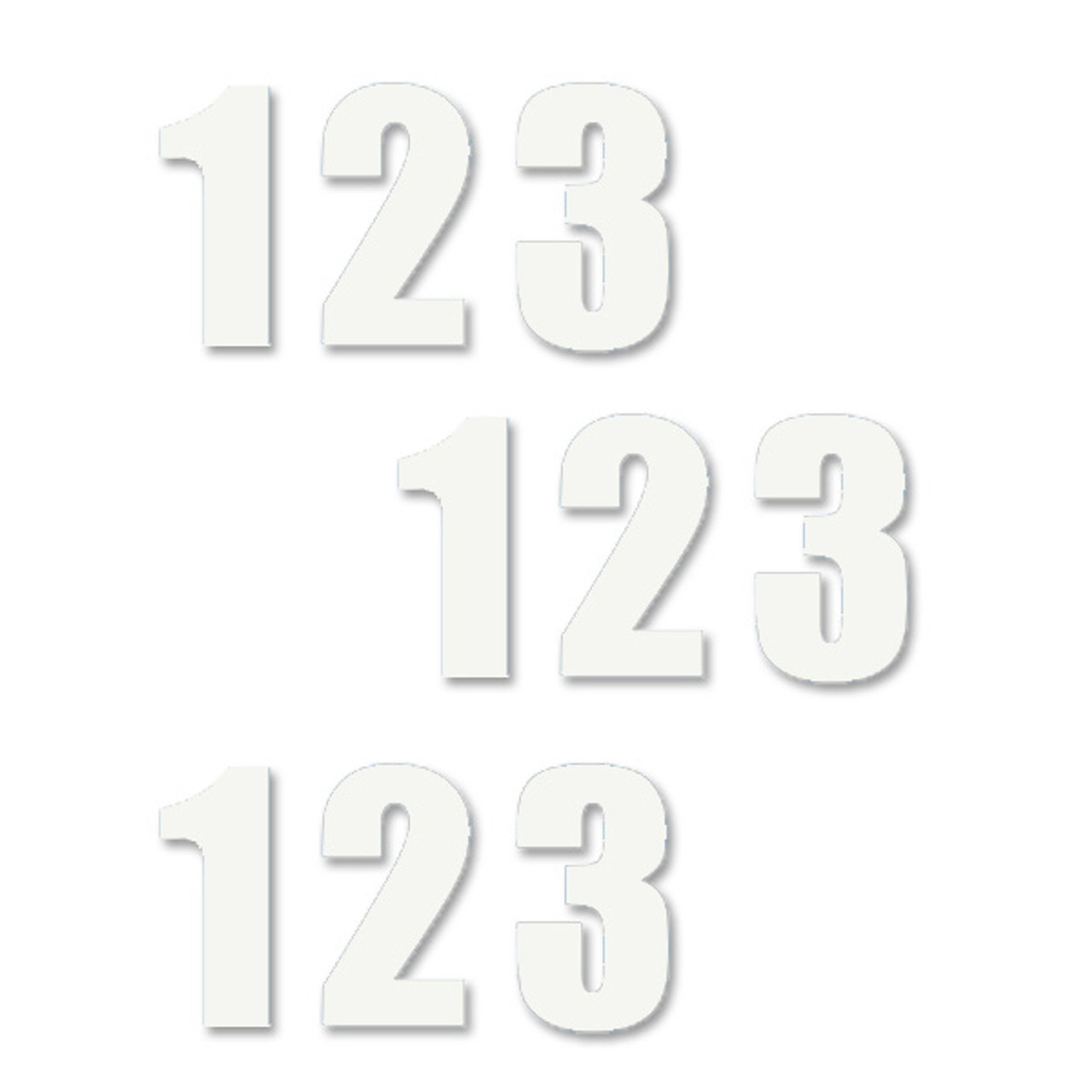 Durastripe Supreme V Floor Letters -white