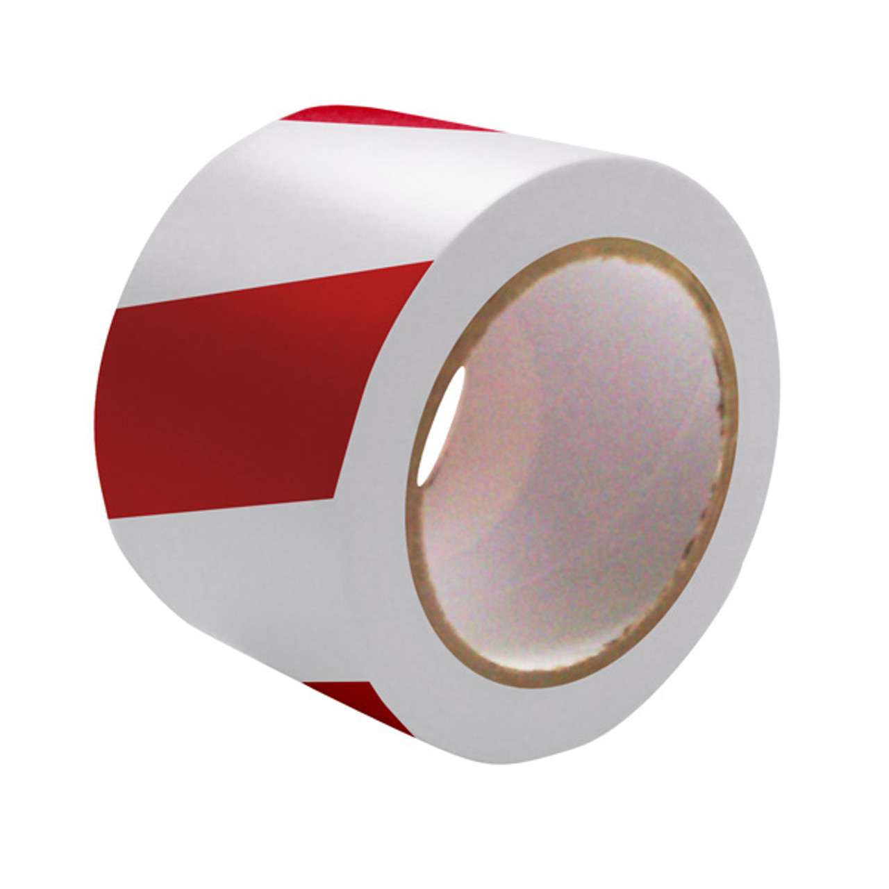 1165 - Cleanroom Tape Floor Marking | Striped Over Laminated | 0.5-3" Wide X 9 Mils Thick X 54' Long red/white