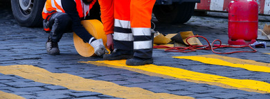 Comparison of Industrial Quality Floor Marking Tape and Painted Lines on Concrete Floors