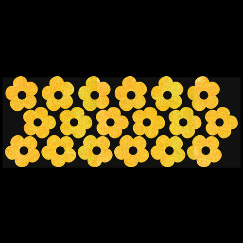 LiteMark Reflective 5 Petal Flowers - yellow