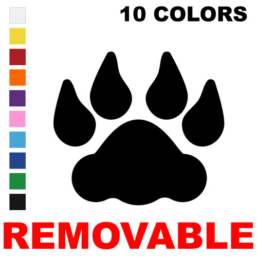 LiteMark removable lion track decal color swatch selection charts