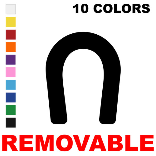 LiteMark Removable Horse Shoe Decal/Sticker color swatch chart