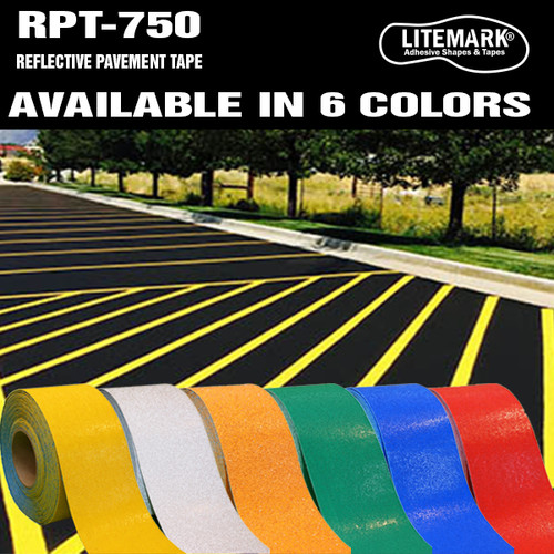 18' Roll RPT-750 Reflective High Durability Concrete and Pavement Marking Tape Litemark