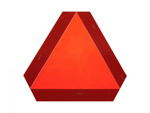 Slow Moving Vehicle Sticker, Warns other drivers of speed restrictions to vehicle.