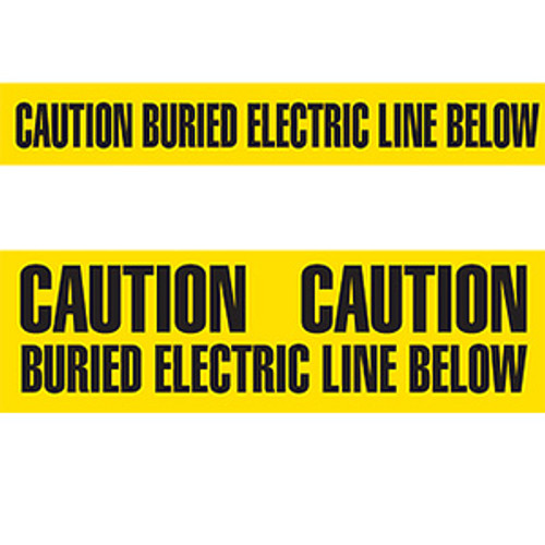 PrimeGuard Utility Grade CAUTION ELECTRIC LINE Tape